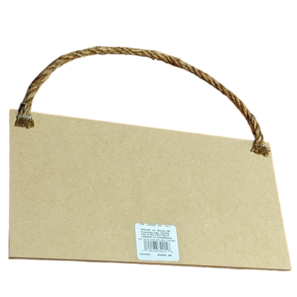 Wincraft Welcome Friends Navy & Sky Blue Wooden Sign with Twine Rope Han… - Picture 2 of 5